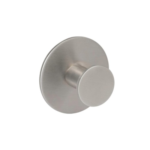 CIRCULAR SINGLE ROBE HOOK ON SELF ADHESIVE ROUND BASE